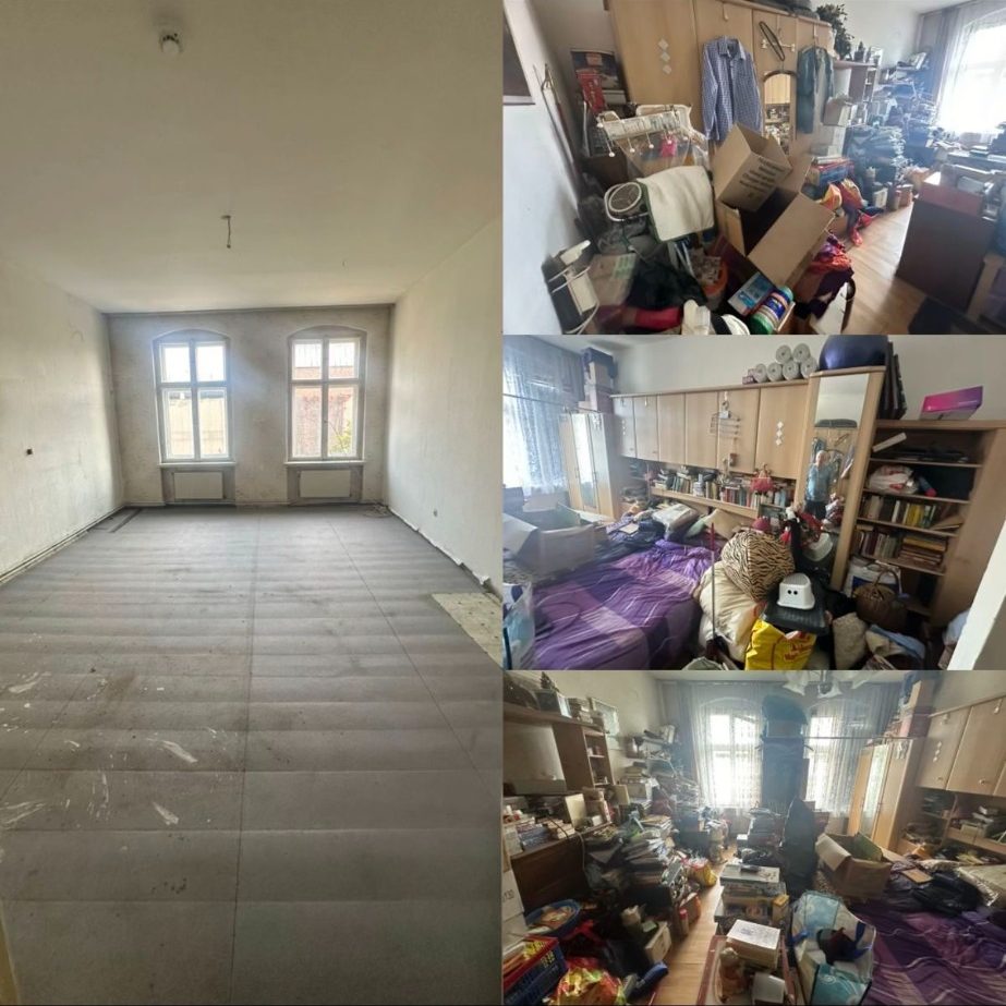 Entrümpelung vorher und nachher